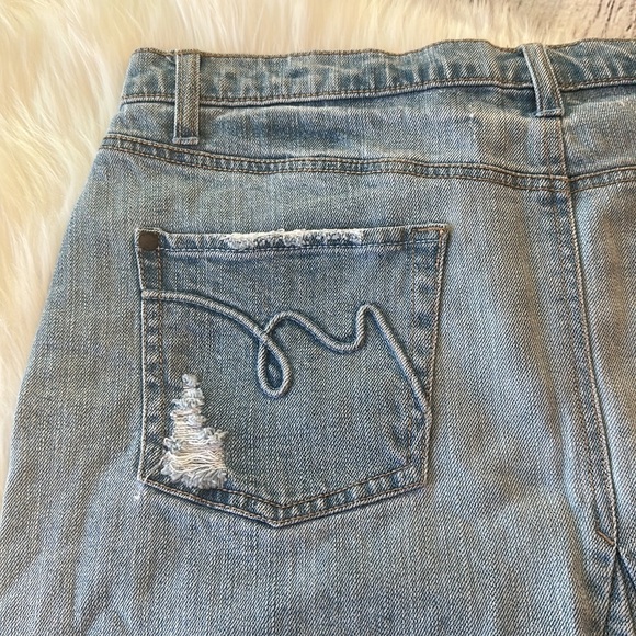 MOSSIMO LIGHT WASH BLUE SHORTS DENIM SKIRT - Picture 5 of 7